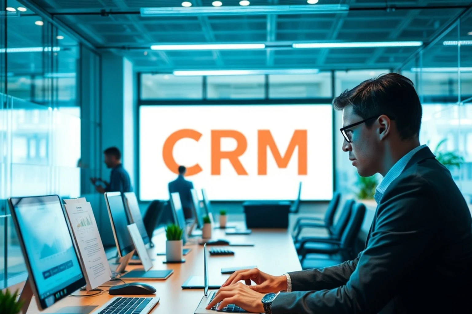 CRM Software Examples selection criteria editorial image